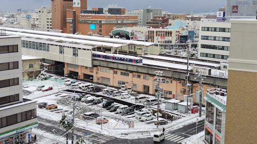 午前９時頃、鳥取市内の様子