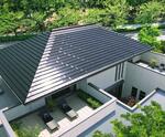 　瓦一体型太陽光パネルを屋根に取り付けた積水ハウスの「グリーンファースト　ゼロ」ブランドの一戸建て住宅