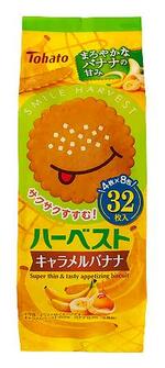 　東ハトの「ハーベスト・キャラメルバナナ」