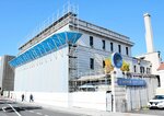 来年１０月ごろの完成に向け改修工事が進むカラコロ工房