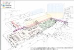会議で示されたＪＲ鳥取駅前の整備イメージ図（鳥取市提供）