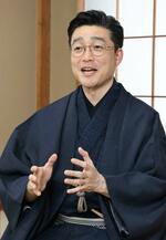 　「新橋芸者には、舞台に立てる喜びを爆発させてほしい」と話す尾上菊之丞さん＝東京都中央区