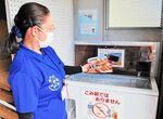 軟質プラスチックをリサイクルする北栄町の回収ボックス