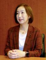 　インタビューに答える「ＡＩセーフティ・インスティテュート」の村上明子所長