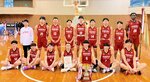 初優勝を果たした鳥取城北男子＝山口市維新百年記念公園スポーツ文化センター