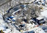 　札幌市南区にある民間動物園「ノースサファリサッポロ」＝３月２４日（共同通信社ヘリから）