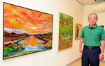３年ぶりの個展を開いた山涌さん