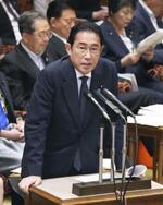 　参院決算委で答弁する岸田首相＝１０日