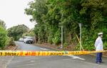 　高齢夫婦の遺体が見つかった愛知県田原市の現場付近＝１０日午前１１時３３分