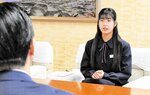 伊木市長に結果を報告し、さらなる成長を誓う原さん