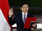 　１５日、シンガポールで新首相に就任したローレンス・ウォン氏（ロイター＝共同）