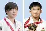 　角田夏実（左）、永山竜樹