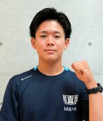 ローイングＵ１９日本代表として世界ジュニア選手権に挑む佐々木静基＝米子工高