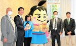 ねんりんピック成功に向けて意気込む関係者たち＝２０日、米子市役所