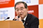 　記者会見する経団連の十倉雅和会長＝７日午後、東京都千代田区