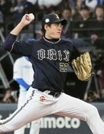 　日本ハム戦に先発し８回１失点で移籍後初勝利を挙げたオリックス・九里＝エスコンフィールド