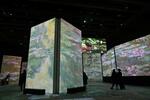 　「モネ＆フレンズ・アライブ　東京展」の展示＝東京都中央区