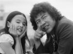　「パパと呼ばないで」で共演した石立鉄男（右）と杉田かおる（ユニオン映画提供）