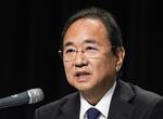 　記者会見するフジテレビの清水賢治社長＝２０２５年３月３１日、東京・台場の同社
