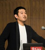 鳥取の食の魅力などについて講演する大久保氏＝１３日、米子市加茂町２丁目の米子商工会議所