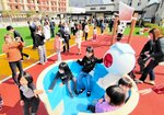 水木しげるロード沿いにオープンした「ゲゲゲの広場」＝２日、境港市大正町