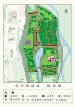 岩井垣城の縄張図
