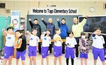 「大谷選手ありがとう」と気勢を上げる参加者