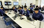新たに運用を開始した災害オペレーション室＝１日、鳥取県庁
