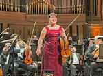　エリザベート王妃国際音楽コンクールの決勝で演奏を終えた吉田南さん＝５月３１日、ブリュッセル（共同）