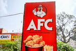 　「ＫＦＣ」に似た名前のインドの「ＡＦＣ」（三井昌志さん提供、共同）