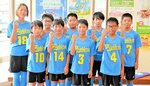 初の全国大会出場を決めたチーム三朝ファイターズ＝１６日、三朝町役場