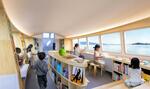 　子ども図書館船「ほんのもり号」の内観イメージ（香川県提供）