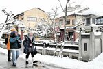 城崎温泉がある城崎地域では、過去最多の外国人延べ宿泊者数を記録した＝５日、豊岡市城崎町湯島