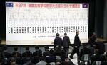 　対戦カードが決まった第９７回選抜高校野球大会の組み合わせ抽選会＝７日