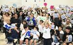 　２場所連続優勝に地元・石川県津幡町も歓喜＝５月23日、町役場