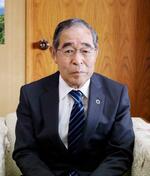 　デジタル技術を活用した最先端の町づくりに挑戦するべきだと強調する北海道上士幌町の竹中貢町長＝４月