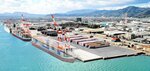 境港埠頭再編改良事業の計画イメージ図（国土交通省境港湾・空港整備事務所提供）