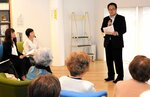 語り部による証言が行われた講演会＝２０日、境港市上道町の市民図書館
