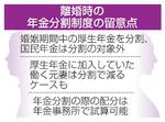 　離婚時の年金分割制度の留意点