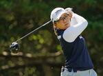 　第１ラウンド、６アンダーで４位の畑岡奈紗＝シービュー（共同）