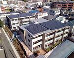 　太陽光パネルを屋上に敷設した旭化成ホームズの「ヘーベルメゾンＺＥＨ」
