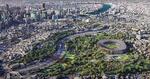 　２０３２年ブリスベン五輪・パラリンピックのメインスタジアム「ブリスベン競技場」周辺の完成予想図（オーストラリア・クイーンズランド州政府提供、共同）