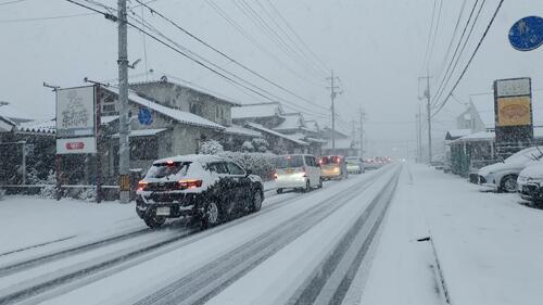 24日午前７時半ごろ、鳥取市内