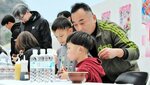 あふれんばかり　わんこほたる大会出場の男の子。ちょっとお口の中がいっぱいに