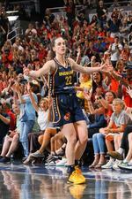 　インディアナ・フィーバーのケートリン・クラーク＝２０２４年９月、インディアナポリス（ＮＢＡＥ提供・ゲッティ＝共同）