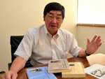 尾坂さんの勤務していた支店は天安門広場近くにあった。「天安門広場の空の下には『民主』があった」と振り返る＝５月２５日、鳥取市富安２丁目の新日本海新聞社本社