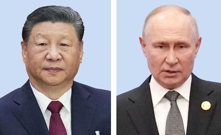 　中国の習近平国家主席、ロシアのプーチン大統領