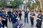 　３日、ミャンマー中部マンダレーで活動を開始した日本の国際緊急援助隊医療チーム（共同）