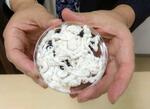 　実験で混紡繊維から取り出すことに成功した綿