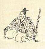 　古田織部の肖像画（「茶之湯六宗匠伝記」）